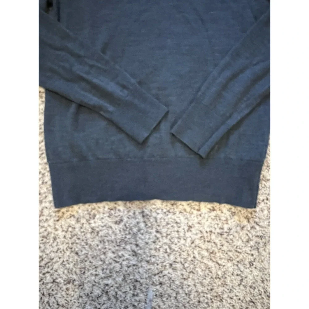All saints New Sweater Adult Sz XLMerino Wool Blue Crew‎ Neck Long Sleeve Logo